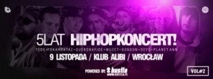 Tede, Pokahontaz, Quebonafide, Wuzet, Bonson, Deys i Planet ANM na 5 Urodzinach HipHopKoncert vol.2!