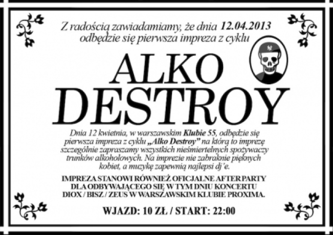 ALCODESTROY / CHWIAŁ / BISZ / DIOX / ZEUS