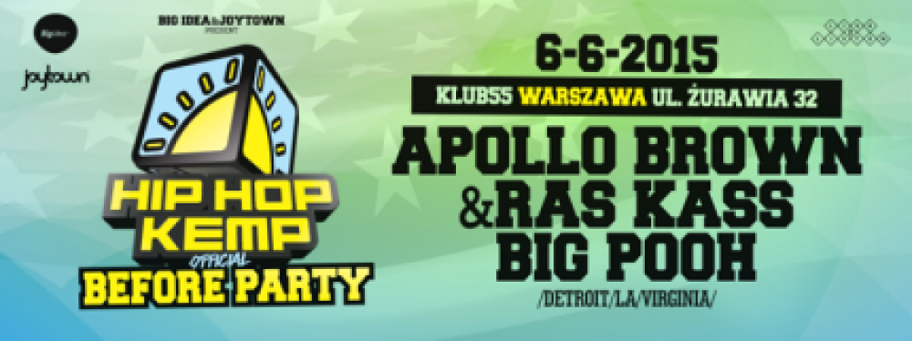 Apollo Brown, Ras Kass i Rapper Big Pooh w Polsce!