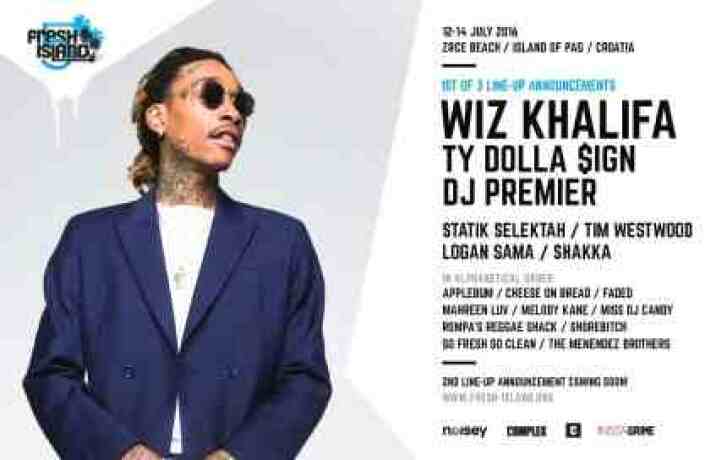 Wiz Khalifa, Ty Dolla $ign i DJ Premier na Fresh Island Festival 2016!