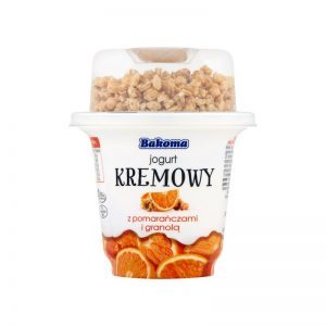 CREAMY YOGURT W/ ORANGES & GRANOLA